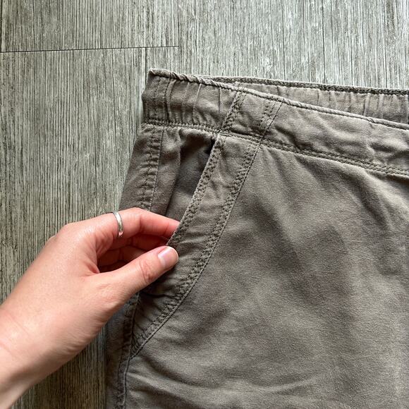 Eddie Bauer Taupe Linen/Cotton Drawstring Waist Lightweight Pants Size Small - Picture 4 of 11